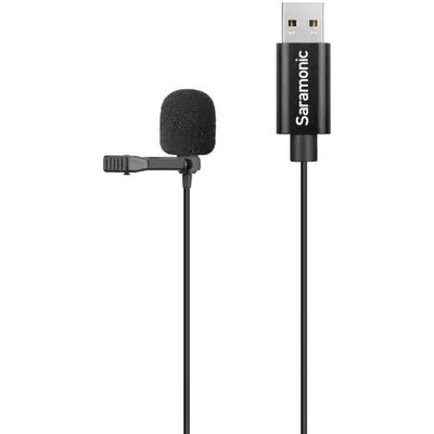 Micrófono Saramonic SR-ULM10L USB omnidireccional con cable 6 m y filtro de espuma SR-ULM10L-Negro