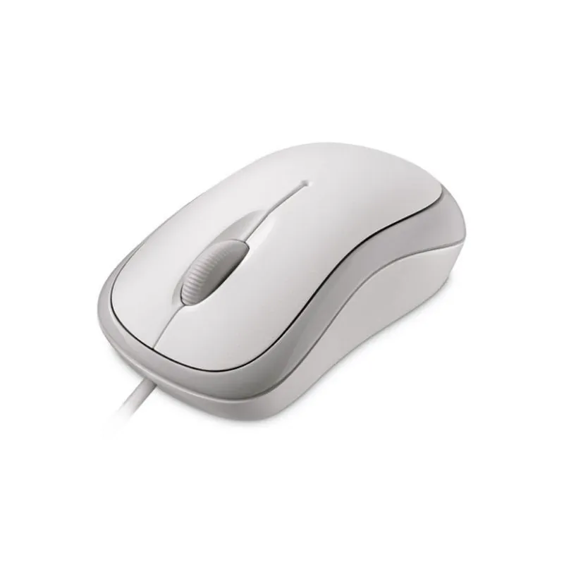 Microsoft Basic Ratón Óptico 800DPI Blanco 4YH-00008