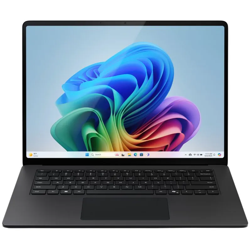 Microsoft Surface Laptop 7 Negro Qualcomm Snapdragon X Elite X1E-80-100/16GB/512GB SSD/15" Táctil ZHH-00037
