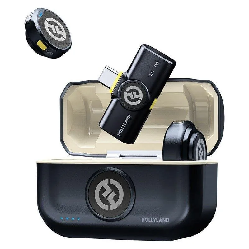 Micrófono Hollyland Lark M2 USB-C omnidireccional ultra-compacto con ENC y 300m LARKM2-USBC