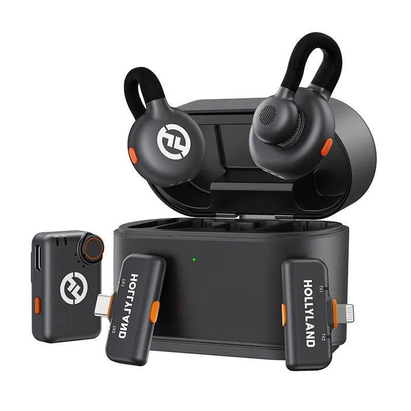 Micrófono Hollyland Lark M2S Ultimate Kit USB-C omnidireccional reducción de ruido avanzada LARKM2S-ULTIMATE