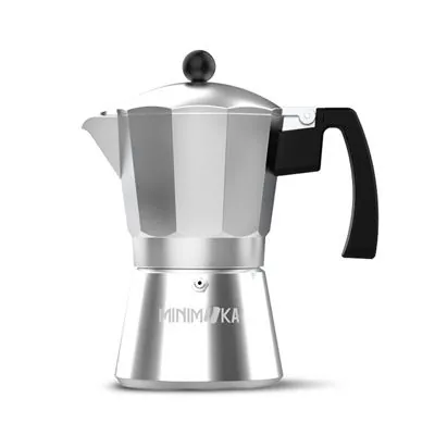 Mini Moka KCP9003 Cafetera Italiana 3 Tazas Plata KCP9003