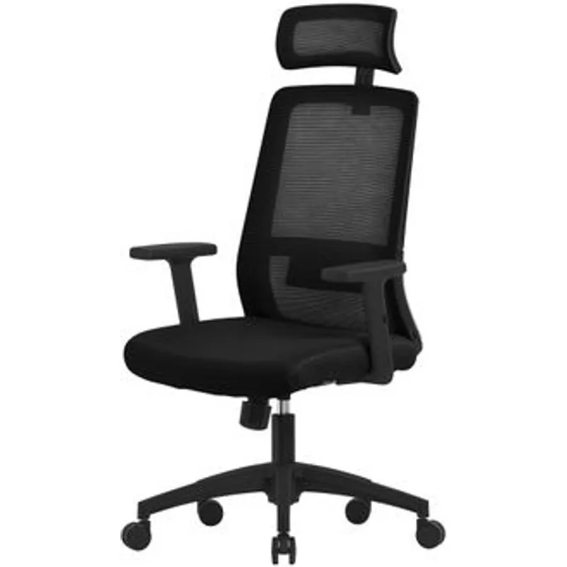 ML Design Silla de Oficina Ergonómica Giratoria Negra 490013082