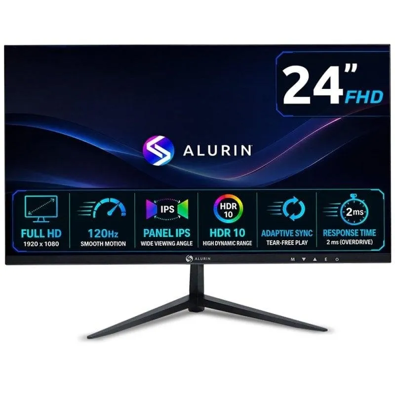 Monitor Alurin CoreVision 120IPSLite 24" FHD 120Hz ALU-24-120IPSLite-F26