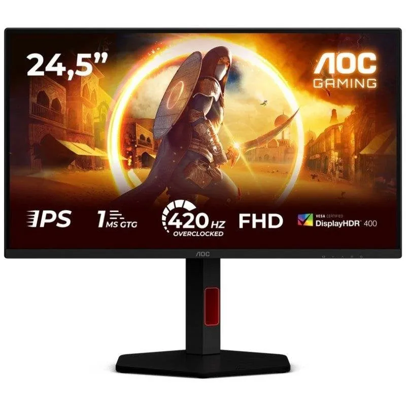 Monitor AOC 25G4KUR 24,5" FullHD 420Hz Fast IPS DisplayHDR 400 G-Sync Ergonomía 25G4KUR