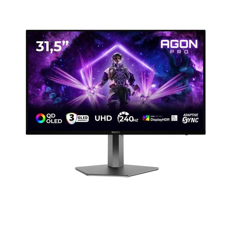 Monitor AOC AGON PRO AG326UZD2 31,5" UltraHD 4K 240Hz QD-OLED Ajuste de altura AG326UZD2