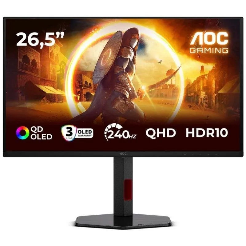 Monitor AOC Q27G4ZDR 26,5" Quad HD 240Hz QD-OLED HDR10 Tiempo de respuesta 0,03 ms Q27G4ZDR