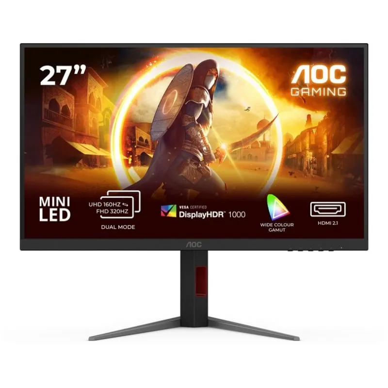 Monitor AOC U27G4XM 27" UltraHD 4K 160Hz Fast IPS MiniLED HDR1000 1ms U27G4XM