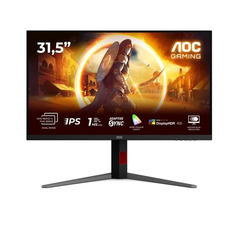 Monitor AOC U32G4U 31.5" UltraHD 4K 160Hz Fast IPS 0.5ms HDR400 USB Hub Ergonomía U32G4U