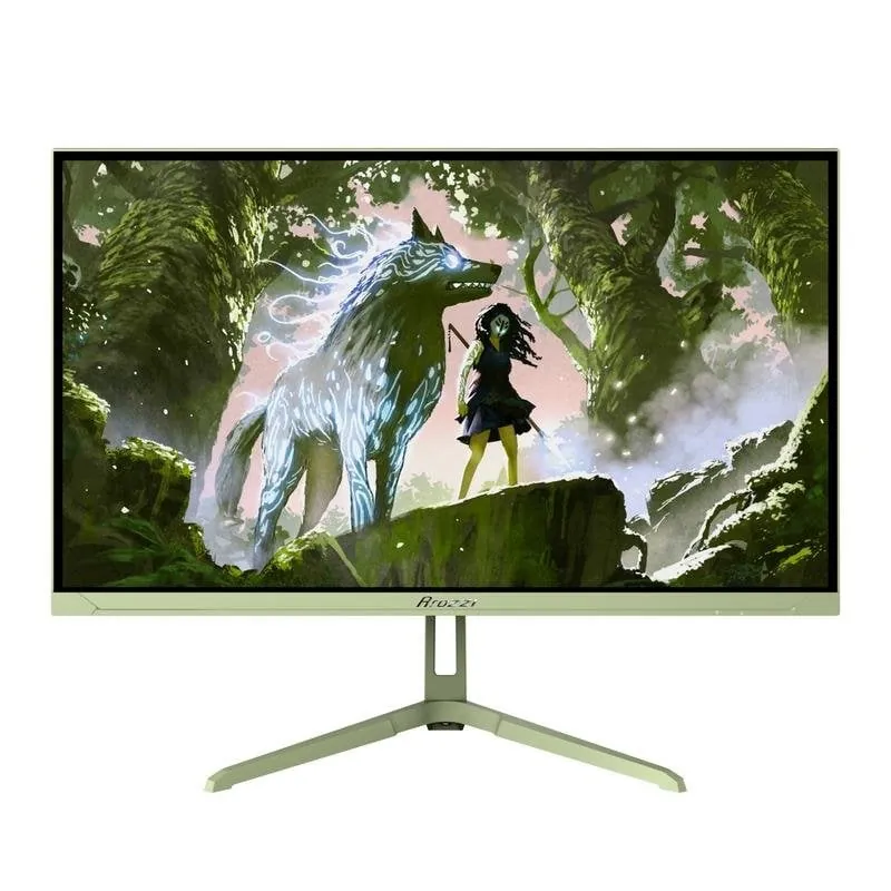 Monitor Arozzi Nova 24" FullHD 200Hz IPS 1ms Altavoces Gaming Verde AZ-NO-24T1K200-FST