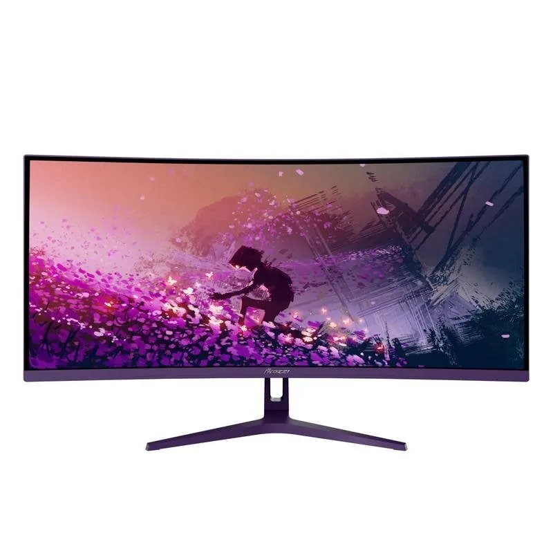 Monitor Arozzi Nova 34" QHD 165Hz VA Curvo 1ms Altavoces Gaming Púrpura AZ-NO-34T2K165-PP