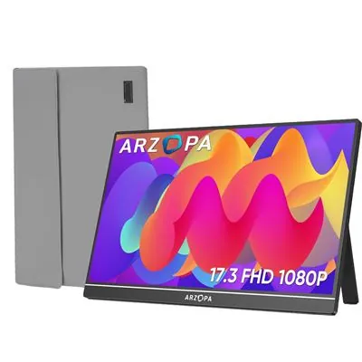 Monitor ARZOPA 17.3" FullHD 1080P 60Hz IPS HDR Altavoces Ultra Delgado AR-A1M-P