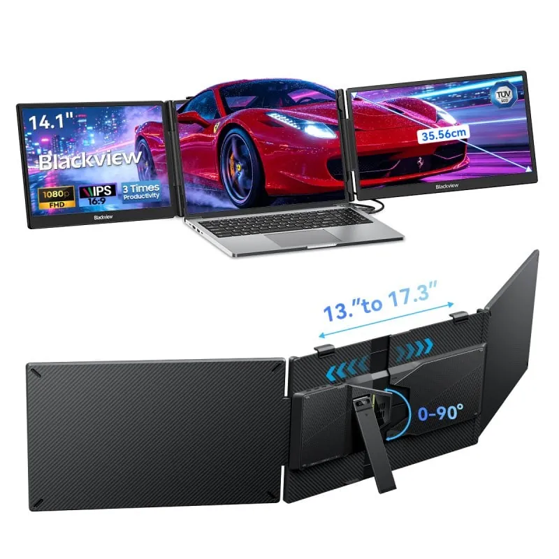 Monitor Blackview DCM5 14" FullHD 60Hz IPS Portátil USB-C Carga Inversa Altavoz Integrado DCM5