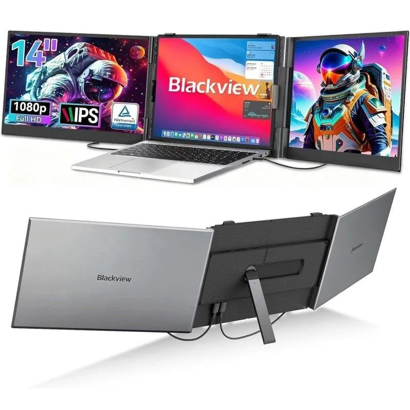 Monitor Blackview DCM6 14" FullHD 60Hz IPS Dual USB-C Ultra Delgado Aluminio DCM6-SILVER