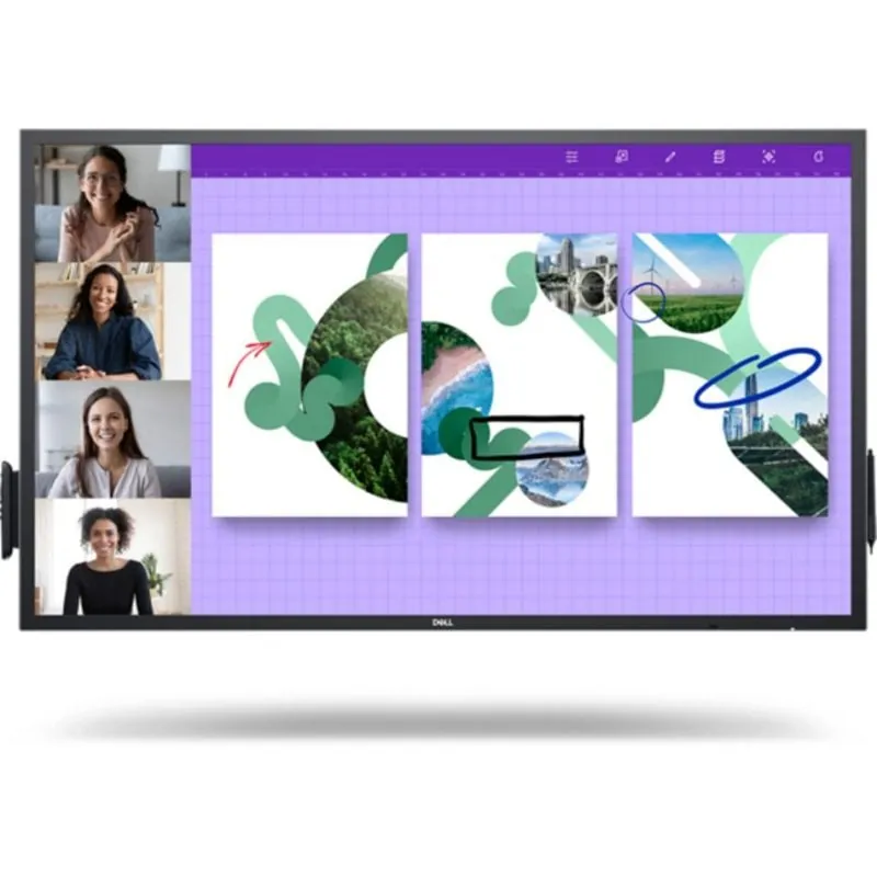 Monitor DELL P5524QT 55" UltraHD 4K 60Hz IPS Táctil 20 puntos USB-C Altavoces DELL-P5524QT