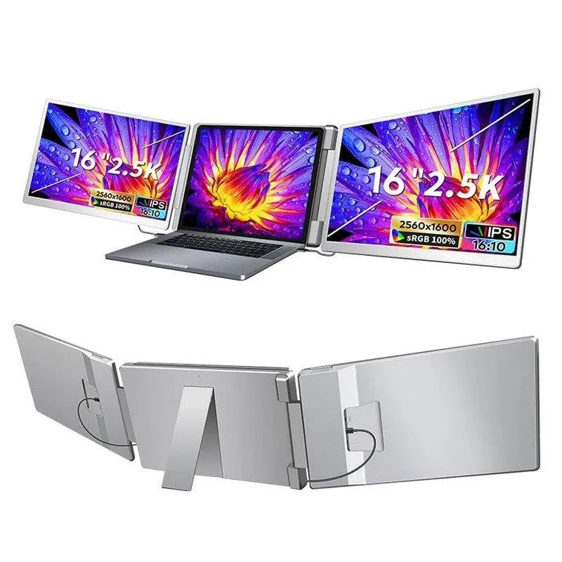 Monitor FOPO S5 16" FullHD+ 60Hz IPS Doble Pantalla Plegable USB-C Mini HDMI S516