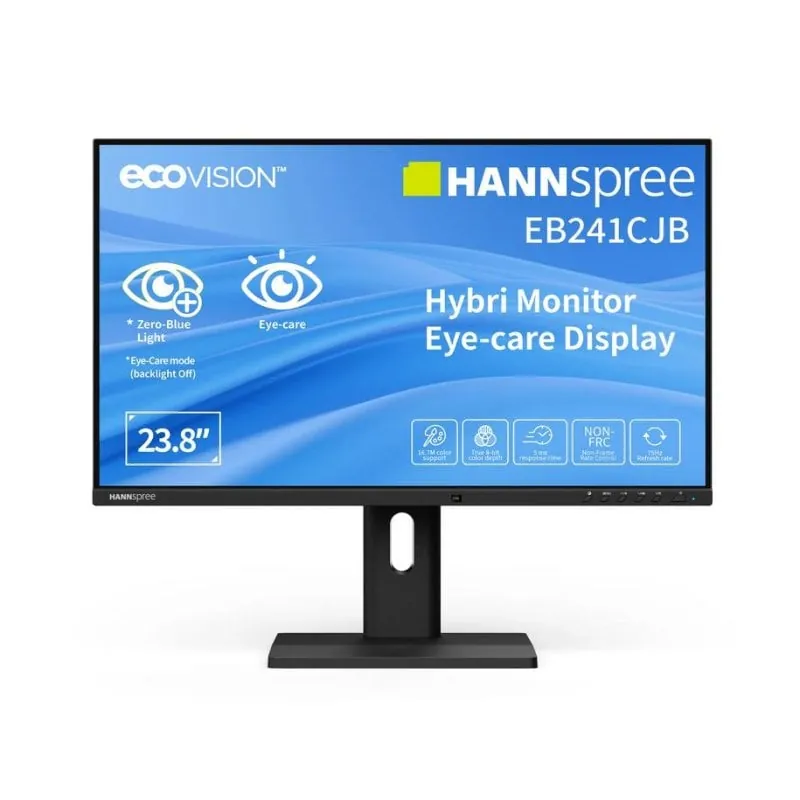 Monitor Hannspree Hybri EB241CJB 23,8" FullHD 75Hz TN Altura USB-C Altavoces VESA EB241CJB