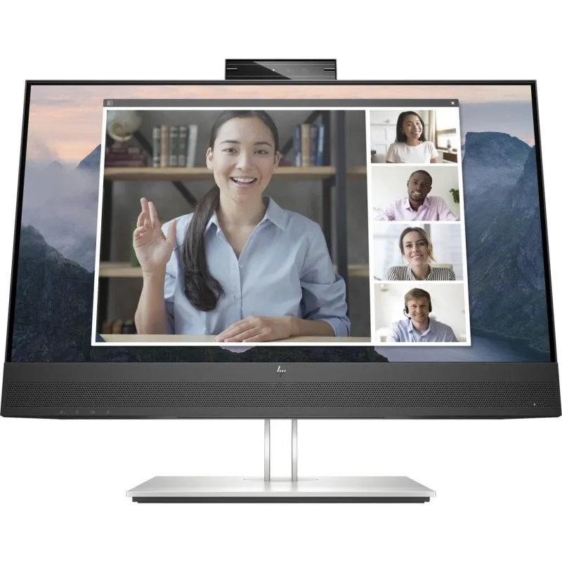 Monitor HP E24mv G4 23.8" FullHD 60Hz IPS Webcam 5MP Altavoces Micrófono USB HDMI DP Ergonómico 169L0AA#ABB