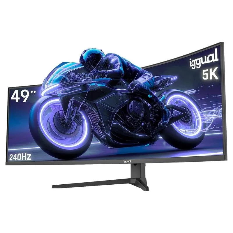Monitor Iggual MM AA 49" UltraWide 5K 240Hz VA Curvo Altura Ajustable IGG320679