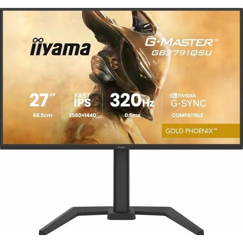 Monitor iiyama GB2791QSU-B1 27" QHD 320Hz IPS Tiempo de Respuesta 0,6ms G-SYNC HDR10 USB-C GB2791QSU-B1