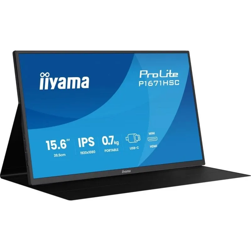 Monitor iiyama ProLite P1671HSC-B1 15,6" FullHD 60Hz IPS Altavoces 3ms Mate P1671HSC-B1
