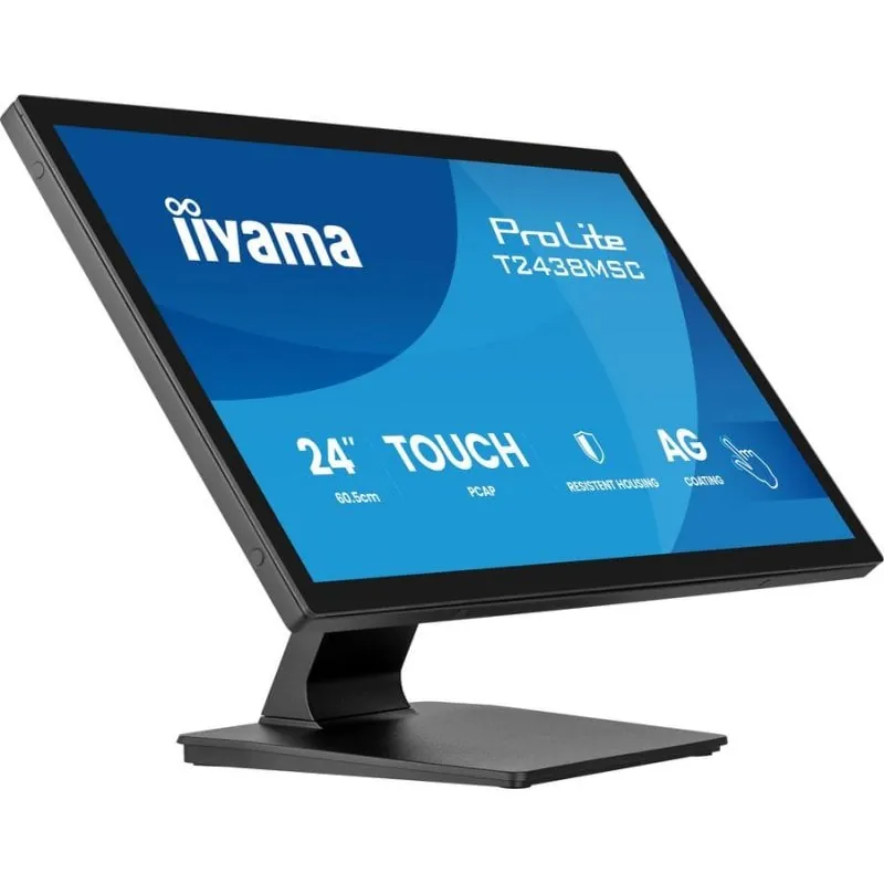 Monitor iiyama ProLite T2438MSC-B2 23,8" FullHD 120Hz IPS Táctil Altavoces USB HDMI VESA T2438MSC-B2