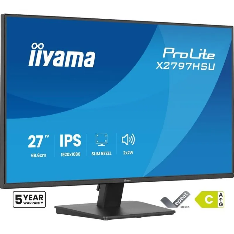 Monitor iiyama ProLite X2797HSU-B1 27" FullHD 120Hz IPS 4 ms altavoces USB X2797HSU-B1