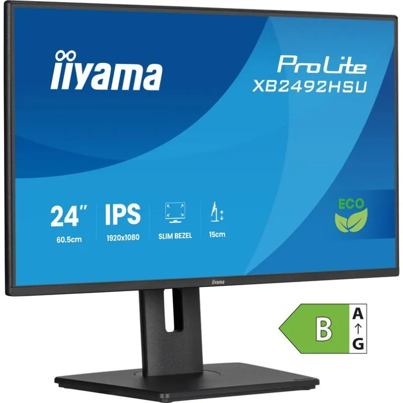 Monitor iiyama ProLite XB2492HSU-B1 24" FullHD 120Hz IPS Pivotante Altura USB XB2492HSU-B1