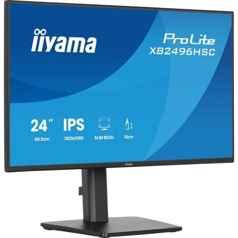 Monitor iiyama ProLite XB2496HSC-B1 24" FullHD 144Hz IPS USB Altura Ajustable 3ms XB2496HSC-B1