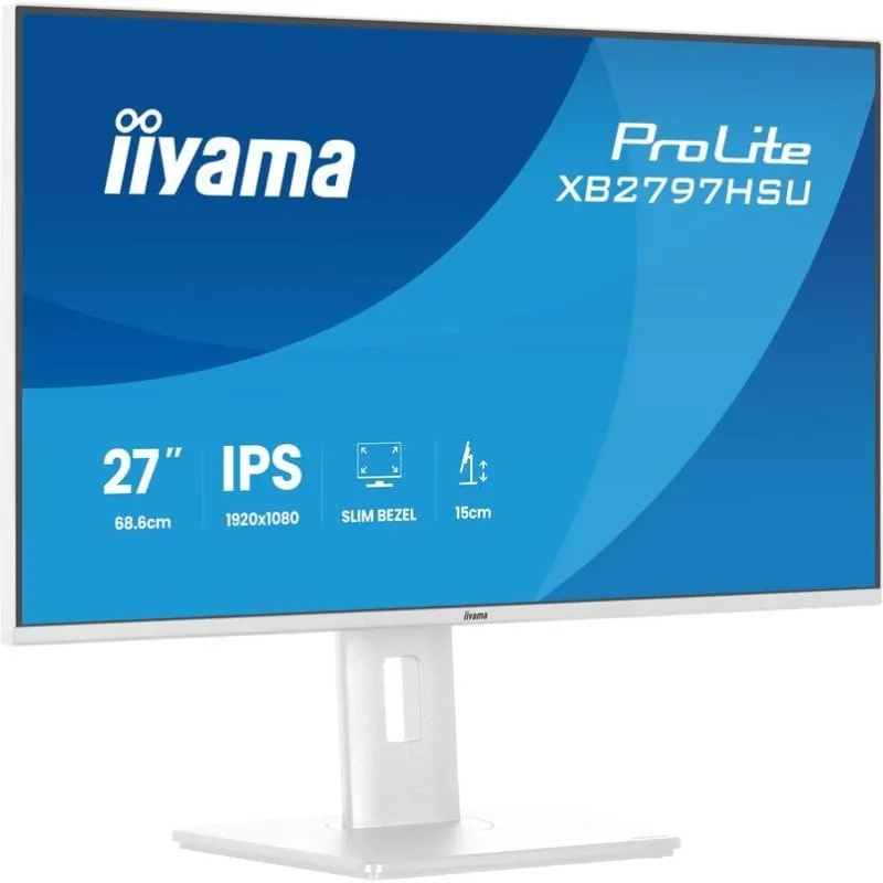 Monitor iiyama ProLite XB2797HSU-W1 27" FullHD 120Hz IPS Blanco Altura Ajustable XB2797HSU-W1