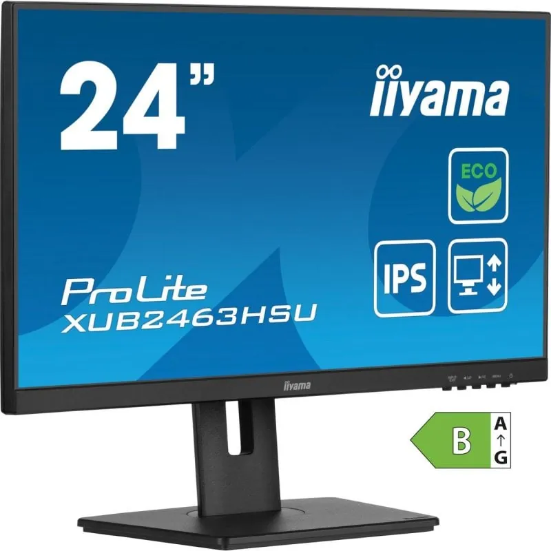 Monitor iiyama ProLite XUB2463HSU-B1 23.8" FullHD 100Hz IPS 3ms FreeSync Altavoces USB XUB2463HSU-B1