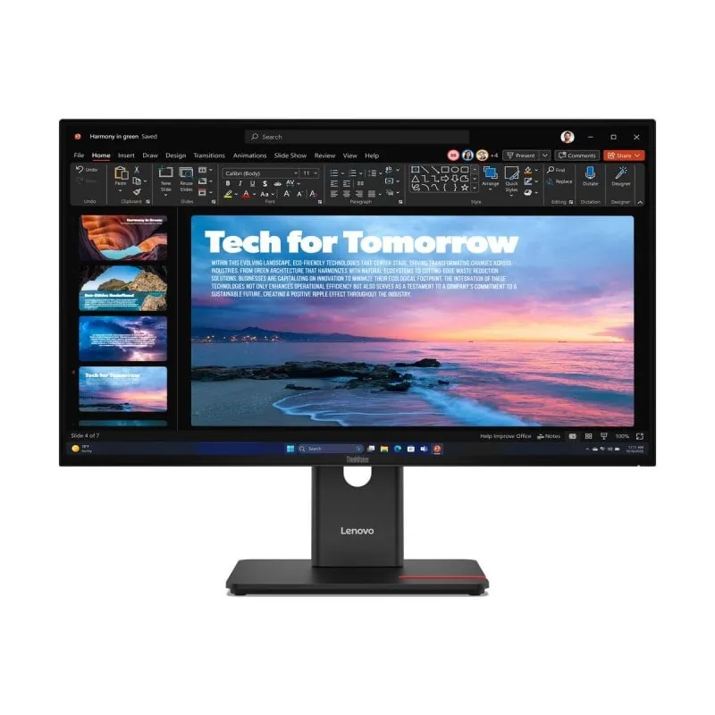 Monitor Lenovo ThinkVision T27QD-40 27" 2560x1440 120Hz IPS USB-C Ajuste Altura VESA 64AAGAT2EU