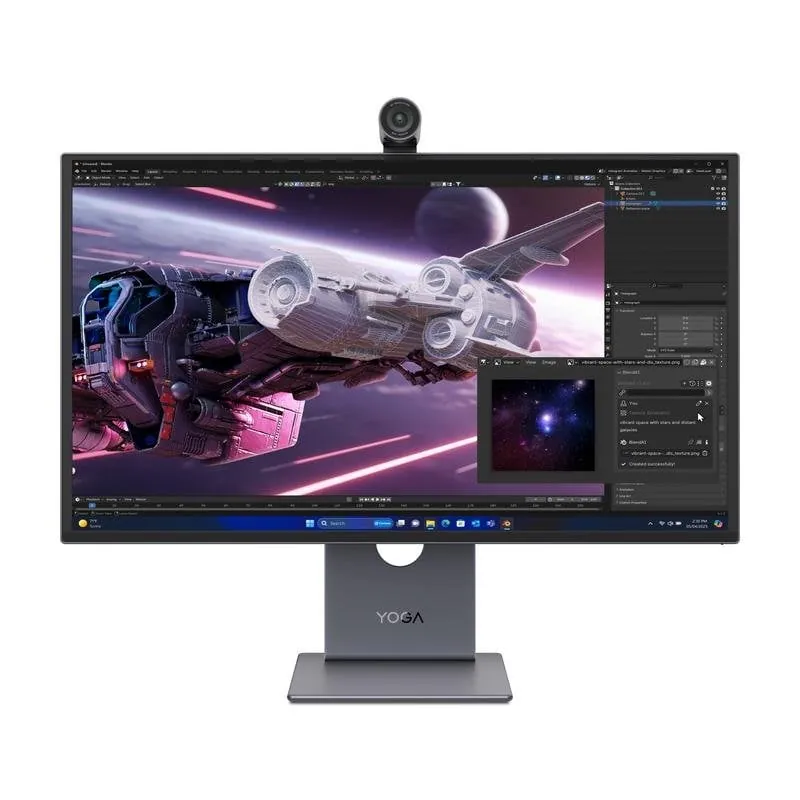 Monitor Lenovo Yoga Pro 27UD-10 26,5" UltraHD 4K 120Hz QD-OLED HDR Dolby Vision FreeSync G-SYNC Altavoces USB-C 67E5RAC2EU