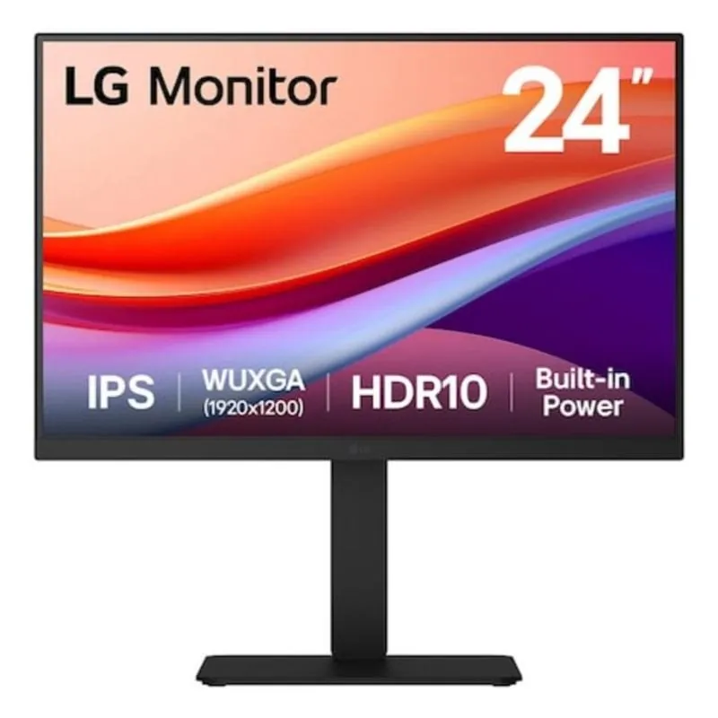 Monitor LG 24BA55W-B 24" WUXGA IPS HDR10 5 ms Altura Ajustable Altavoces 24BA55W-B