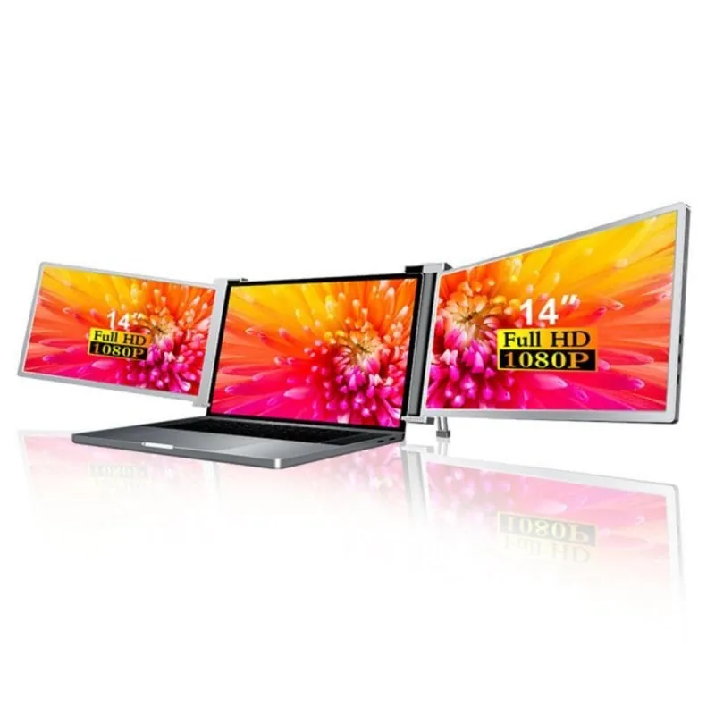 Monitor Lipa HDR-75 14" FullHD 60Hz IPS Dual Pantalla Portátil Tiempo de Respuesta 3 ms 8721321620129