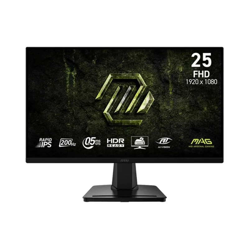 Monitor MSI MAG 256F E20 24,5" FullHD 200Hz Rapid IPS HDR10 Tiempo de respuesta 0,5 ms MAG 256F E20