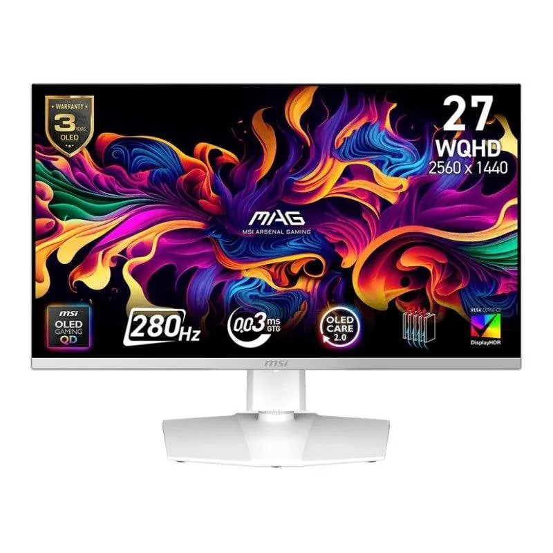 Monitor MSI MAG 272QPW QD-OLED X28 26.5" QHD 280Hz QD-OLED HDR400 True Black 9S6-3CD79A-040
