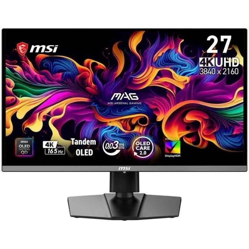 Monitor MSI MAG 272UP QD-OLED E16 26,5" UltraHD 4K 165Hz QD-OLED Ajuste de altura 9S6-3CD79A-082
