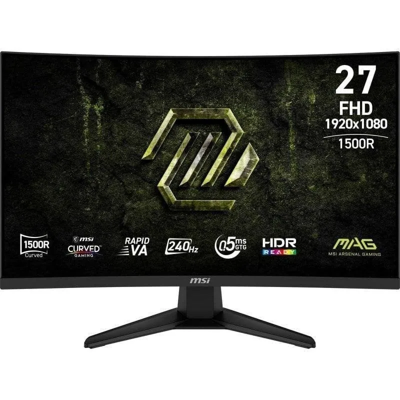 Monitor MSI MAG 275CFX 27" FullHD 240Hz Rapid VA Curvo 0,5ms HDR10 MAG 275CF X24