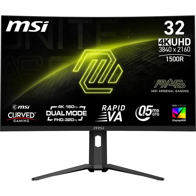 Monitor MSI MAG 321CUPDF 31,5" UltraHD 4K 160Hz VA Curvo FreeSync Premium HDR400 Ajuste de altura MAG 321CUPDFDE