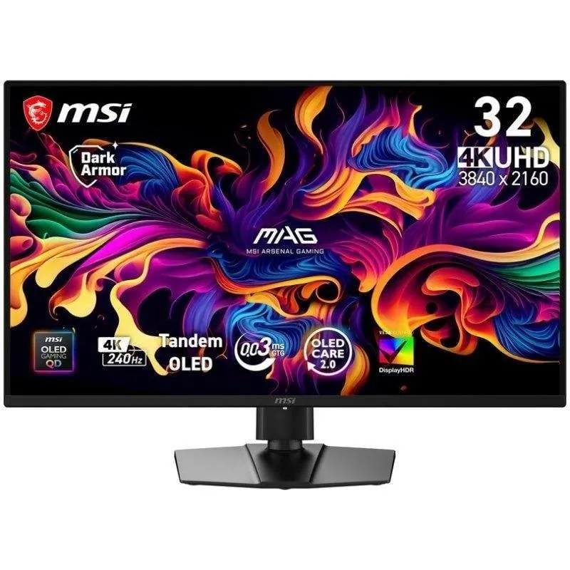Monitor MSI MAG 321UP QD-OLED X24 31,5" UltraHD 4K 240Hz QD-OLED Ajuste de altura 9S6-3DD29A-076