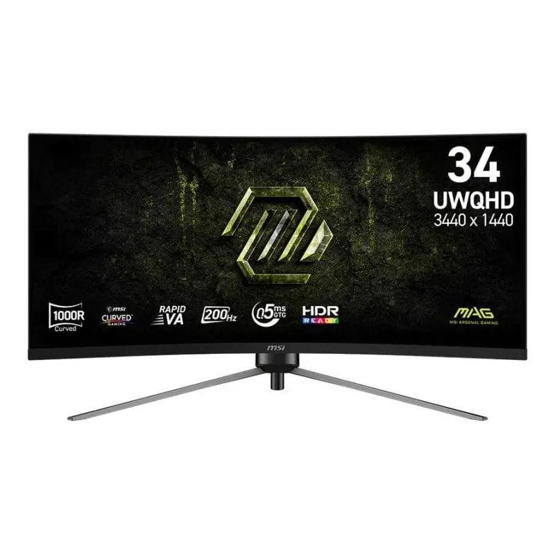 Monitor MSI MAG 345CQRF E20 34" UltraWide Dual Quad HD 200Hz Rapid VA Curvo Ajuste de altura MAG 345CQRF E20