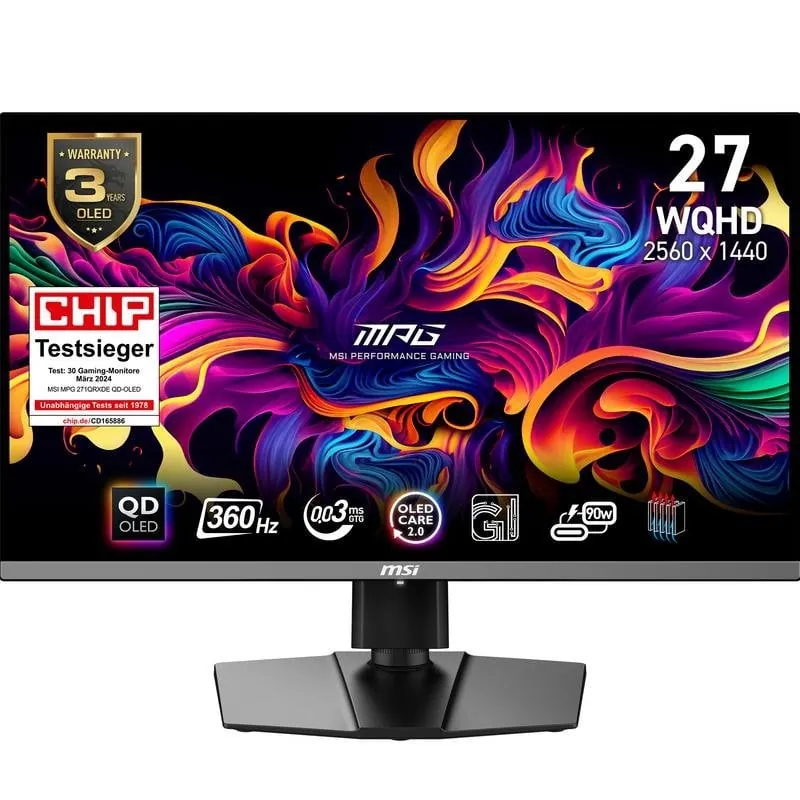 Monitor MSI MPG 271QRXDE 26,5" Wide Quad HD 360Hz QD-OLED 1ms Gaming MPG 271QRXDE QD-OLED