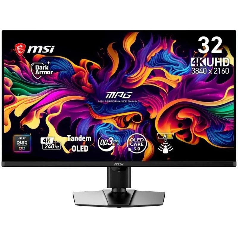 Monitor MSI MPG 322UR QD-OLED X24 31,5" UltraHD 4K 240Hz QD-OLED Ajuste de altura 9S6-3DD39T-038