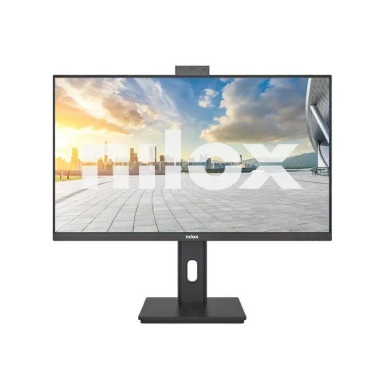 Monitor Nilox NXM24RWEB0265 24" Full HD 120Hz IPS LED Altavoces Cámara VESA Ajuste altura Negro NXM24RWEB0265
