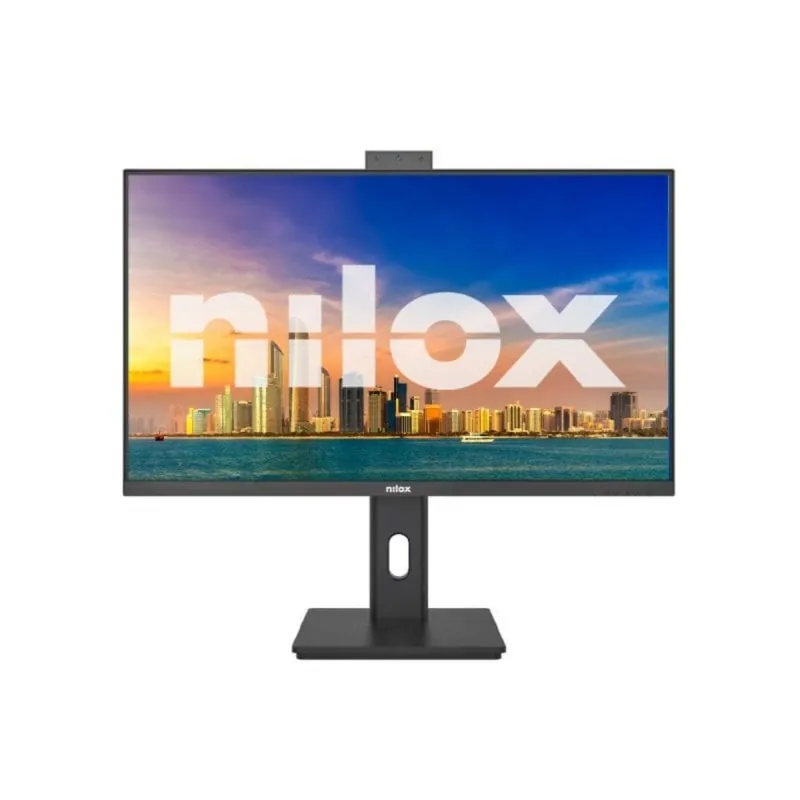 Monitor Nilox NXM24RWEB02B 23,8" FHD 120Hz IPS LED Base Giratoria Webcam Altavoces Low Blue Light NXM24RWEB02B
