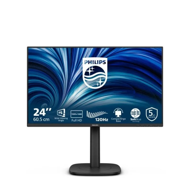 Monitor Philips 24B2N3200J 23.8" FullHD 120Hz IPS Altura Ajustable Flicker Free USB HDMI DP 24B2N3200J/00