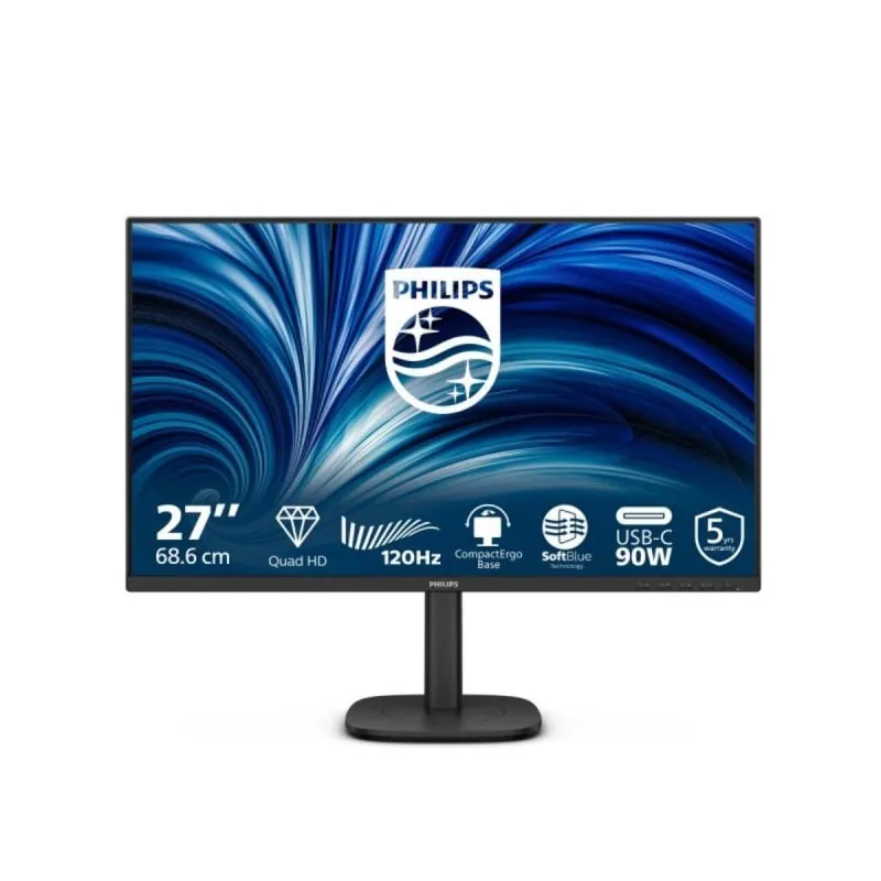 Monitor Philips 27B2U3601/00 27" Quad HD 120Hz IPS Altura Ajustable Tiempo de respuesta 4 ms 27B2U3601/00