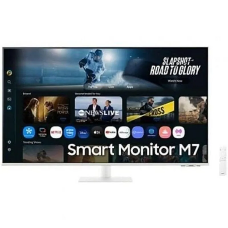 Monitor Samsung M7 S32FM701UU 32" UltraHD 4K 60Hz VA Plano Smart TV Alexa HDR10 Blanco LS32FM701UUXEN
