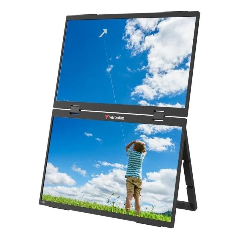 Monitor Verbatim Portable Dual Essentials 15,6" FullHD IPS HDR Altavoces Integrados VESA VERBATIM-32403